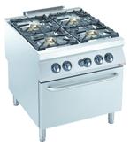 Gasfornuis | 4 Branders | 4x 10kW | Met Gasoven | Powerful, Verzenden, Nieuw in verpakking