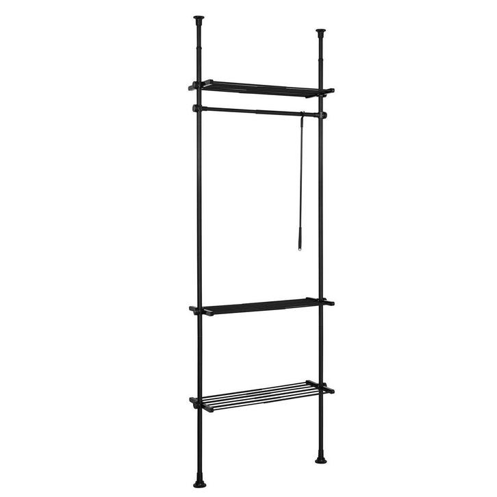 2dekans | SoBuy Kledingrek - 1 Bar 3 Planken En 1, Kleding | Dames, Kledinghangers, Ophalen of Verzenden