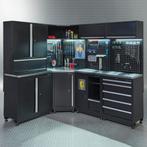 Datona Werkplaatsinrichting PREMIUM met RVS werkblad 410 cm, Doe-het-zelf en Bouw, Werkbanken, Ophalen of Verzenden, Nieuw