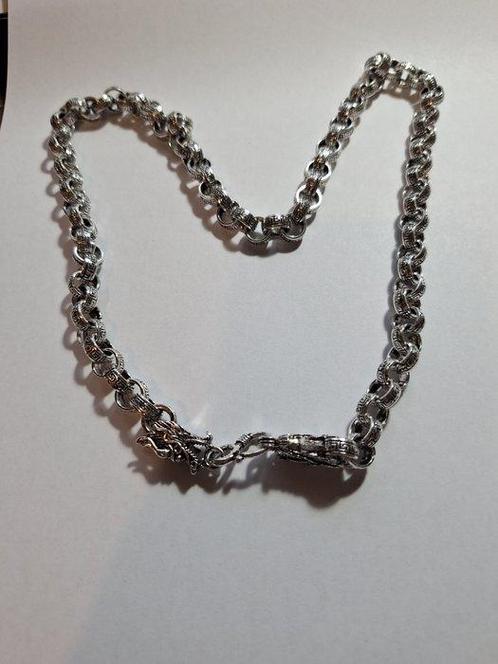 Zonder Minimumprijs - Halsketting Zilver - Zilveren ketting, Handtassen en Accessoires, Kettingen