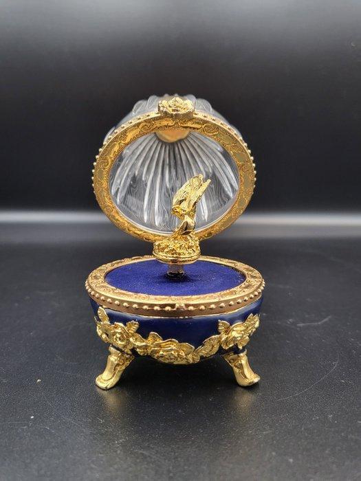 Boîte à musique de boudoir en forme d’œuf – Style Fabergé –, Antiek en Kunst, Curiosa en Brocante