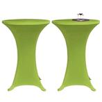 vidaXL Tafelhoes stretch 2 stuks 60 cm groen, Tuin en Terras, Verzenden, Nieuw