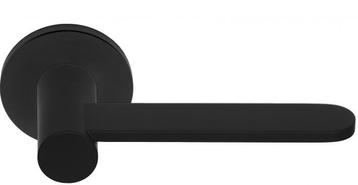Deurklink TENSE BB102-G Op rozet mat zwart, Doe-het-zelf en Bouw, Nieuw, Overige materialen, Klink of Kruk