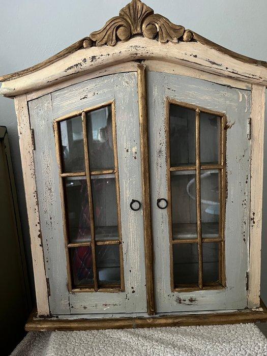 Vitrinekast - Hout - Antieke vitrinekast, Antiek en Kunst, Kunst | Designobjecten
