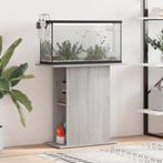 vidaXL Aquariumstandaard 75x36x72,5 cm bewerkt hout grijs, Dieren en Toebehoren, Vissen | Aquaria en Toebehoren, Verzenden, Nieuw