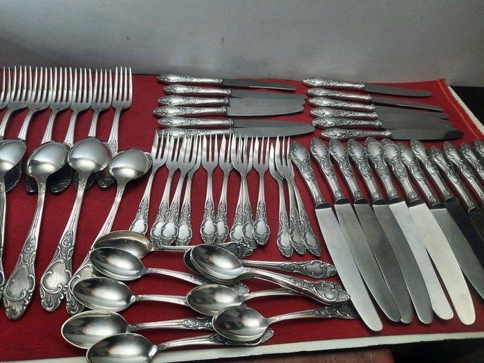 ROSTFREI SOLINGEN ZILBER 100 - Bestekset voor 12 personen, Antiquités & Art, Antiquités | Meubles | Tables