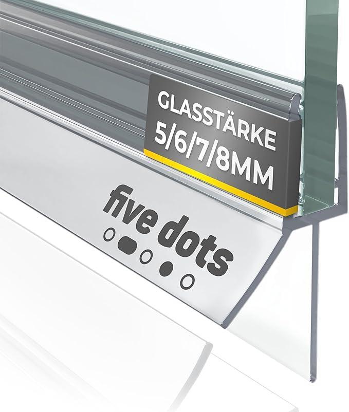 2dekans | five Dots Doucheafdichting 2 stuks 6mm, Doe-het-zelf en Bouw, Sanitair, Ophalen of Verzenden