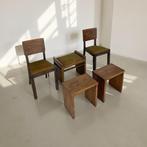 Ensemble de sièges (5) - Noyer, Bois, Textile