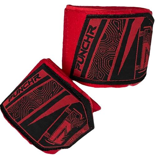 PunchR™ Boks- Handbandages 400 cm Rood, Sport en Fitness, Vechtsporten en Zelfverdediging, Vechtsportbescherming, Nieuw, Overige