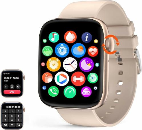 Smartwatch met telefoonfunctie, fitness- en slaaptracker..., Handtassen en Accessoires, Smartwatches, Nieuw, Verzenden