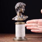 Statue, David di Michelangelo - 190 mm - Albâtre, Bronze, Le