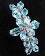 Zilver, Ring Source dAtlantide Blauwe Topaas & Magie van