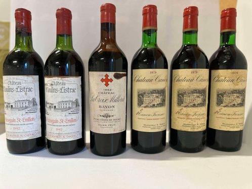 1979 Chateau Canon x3, 1982 Chateau Moulins Listrac x2 &, Verzamelen, Wijnen