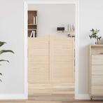 vidaXL Draaideuren louvredesign 1-paar 100x100 cm massief, Doe-het-zelf en Bouw, Verzenden, Nieuw