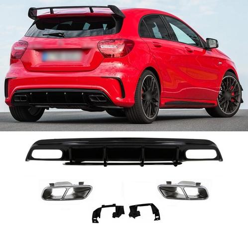 Facelift A45 AMG Look Diffuser voor Mercedes Benz A-Klasse W, Auto diversen, Tuning en Styling, Ophalen of Verzenden
