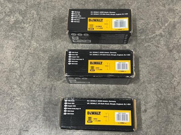 Veiling - DeWalt brads 50mm set 3-delig, Doe-het-zelf en Bouw, IJzerwaren en Bevestigingsmiddelen