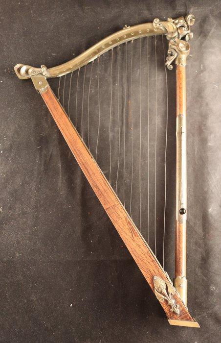 Thermomètre - Bois, Bronze - Grand en forme de harpe, Antiek en Kunst, Antiek | Overige Antiek