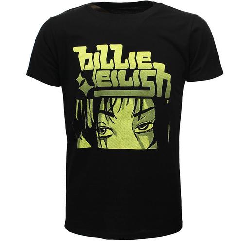 Billie Eilish Anime Billie Logo T-Shirt - Officiële, Kleding | Heren, T-shirts