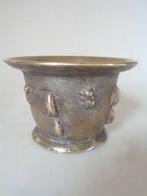 Mortier - Bronze - Ribbenvijzel, XVIIe siècle, Antiek en Kunst