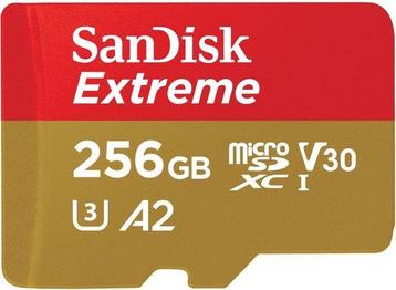 SanDisk Extreme MicroSDXC 256GB - 190/130 mb/s - A2 - V30..., Verzenden