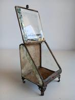 Boîte à bijoux - Laiton, Verre - XIX Napoléon III