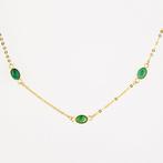 Pendentif - 18 carats Or jaune Émeraude