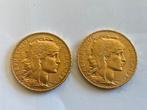 Frankrijk. 20 Francs 1911 Marianne (2 munten), Postzegels en Munten, Munten | Europa | Euromunten