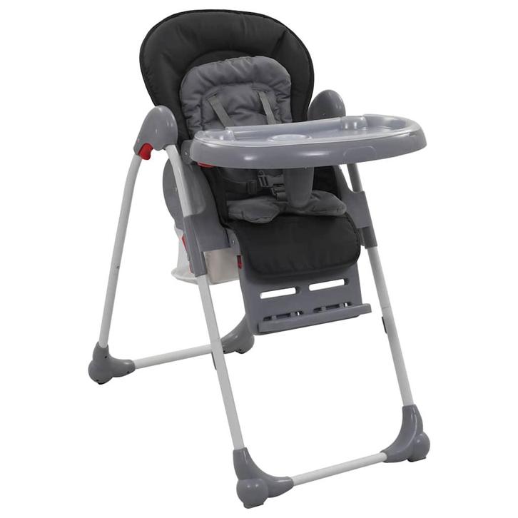 vidaXL Kinderstoel hoog grijs, Kinderen en Baby's, Kinderstoelen, Nieuw, Verzenden