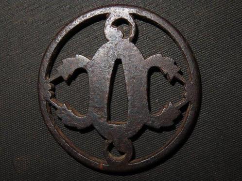 Katana - Fer forgé - Myoga Sukashi Tsuba : C5-13 - Japon -, Antiek en Kunst, Antiek | Overige Antiek