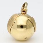 Pendentif - 14 carats Or jaune - Wereldbol