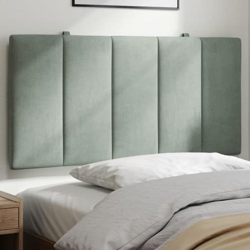 vidaXL Hoofdbordkussen 100 cm velvet lichtgrijs, Huis en Inrichting, Slaapkamer | Bedden, Nieuw, Verzenden