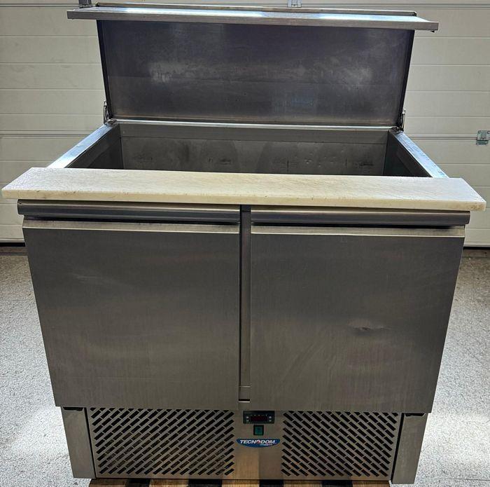 RVS Saladette, Koelwerkbank 90cm, Stekkerklaar, Articles professionnels, Horeca | Équipement de cuisine