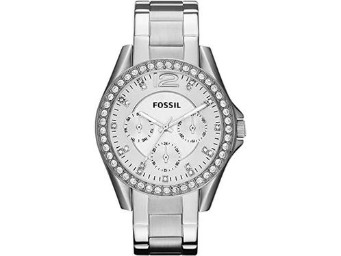 Fossil Zilverkleurig Vrouwen Horloge ES3202, Huis en Inrichting, Woonaccessoires | Overige, Nieuw, Verzenden
