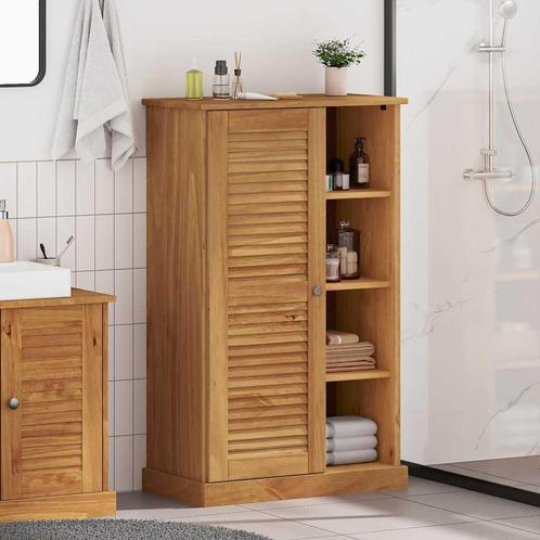 vidaXL Badkamerkast met opslag VIGO Honingbruin 67.5 x 34 x, Huis en Inrichting, Tafels | Kaptafels, Nieuw, Verzenden