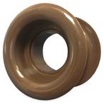 Ronde deurroosters Ø40mm - kunststof bruin - set van 3 stuks, Verzenden, Nieuw