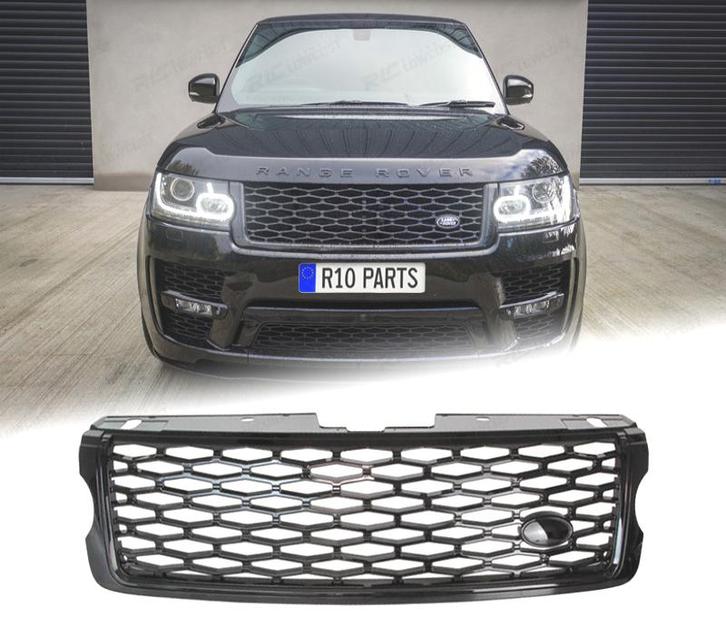 GRILLE POUR RANGE ROVER VOGUE 13-17 LOOK SVO NOIR BRILLANT, Auto-onderdelen, Carrosserie, Verzenden