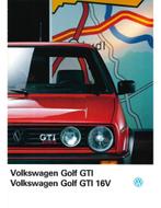 1988 VOLKSWAGEN GOLF GTI 16V BROCHURE NEDERLANDS, Livres, Autos | Brochures & Magazines