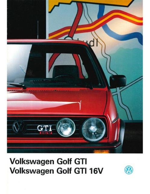 1988 VOLKSWAGEN GOLF GTI 16V BROCHURE NEDERLANDS, Livres, Autos | Brochures & Magazines
