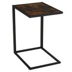 Bijzettafel - Vintage Living - Metaal &amp; MDF - Rustiek bruin, Huis en Inrichting, Ophalen of Verzenden, Nieuw, Modern