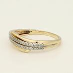 Ring - 14 karaat Geel goud - 0.40ct. tw. Diamant, Nieuw