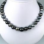 Rainbow Tahitian pearls necklace RD Ø 10 x 13,25 mm -
