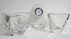 Val Saint Lambert - Vaas - Kristal - Klok en 2 schalen, Antiek en Kunst