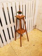 Bijzettafel - Vintage bloemenstand - Eik