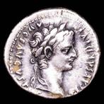 Romeinse Rijk. Tiberius (14-37 n.Chr.). Denarius from, Postzegels en Munten