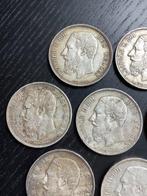 België. Leopold II. 5 Francs 1868-1875, 7 stuks (Zonder