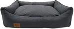 Luxe hondenmand als geschenk - Antraciet hondenbed met el..., Dieren en Toebehoren, Hondenmanden, Ophalen of Verzenden, Nieuw