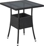 2dekans | Juskys Polyrotan Tuintafel / Bijzettafel /, Tuin en Terras, Ophalen of Verzenden, Nieuw