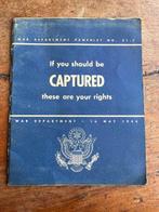 US Army Soldiers POW Guide If you should be captured -, Collections