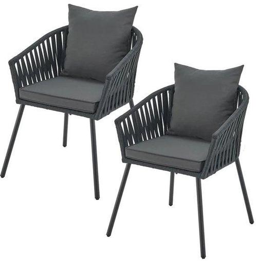 Tweedekans | Touwstoelen - Set van 2 - Incl. Zit- en, Tuin en Terras, Tuinsets en Loungesets, Ophalen of Verzenden