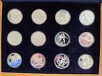 Griekenland. 12 Coin Sterling Silver Coin Set. 2004 Athens, Postzegels en Munten, Munten | Europa | Niet-Euromunten